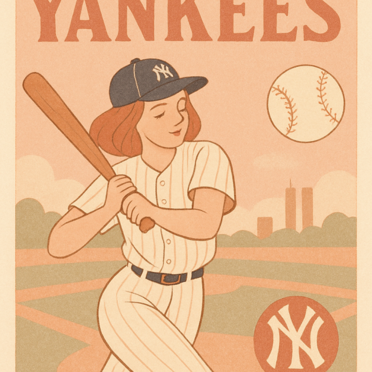 Elevate Your Space with Classic Yankees Vintage Baseball Art Print