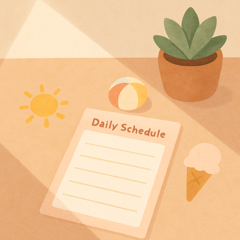 Free Summer Daily Schedule Printable for a Stress-Free Season
