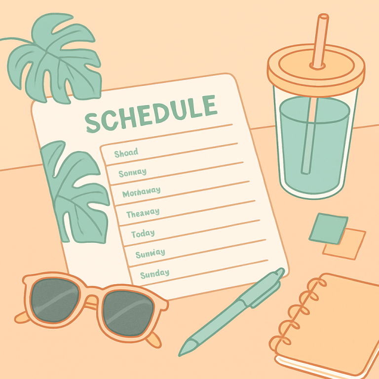 2026 Summer Daily Schedule Templates: Free Printable Planners