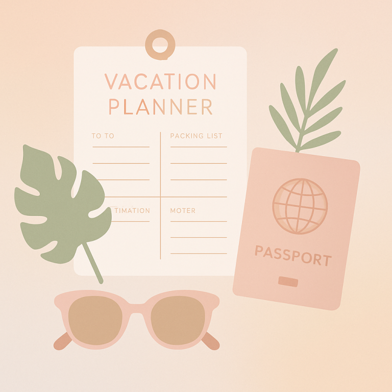 Summer 2026 Vacation Planner Printable: Stress-Free Trip Organization