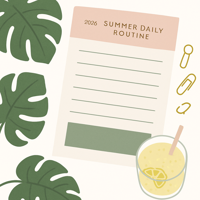 2026 Summer Daily Routine Printables: Stay Organized & Inspired